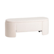 Фотография товара Банкетка Taks с местом для хранения букле белый от компании ChiedoCover.