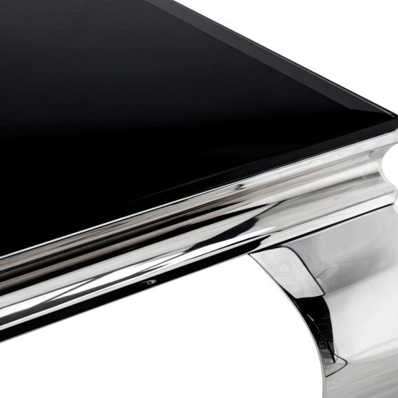 Стол стеклянный Sondal 160 см черный - фото 4