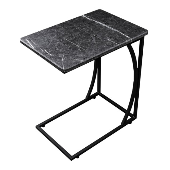 Приставной столик Финика M Торос черный с изгибом - фото 1