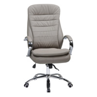 Настоящее фото товара Офисное кресло для руководителей Линдон, серый, произведённого компанией ChiedoCover