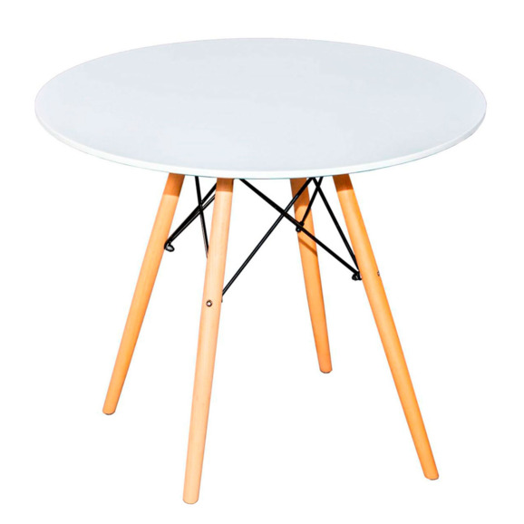 Стол EAMES, белый, D90 Стол EAMES, белый, D90 - фото 1