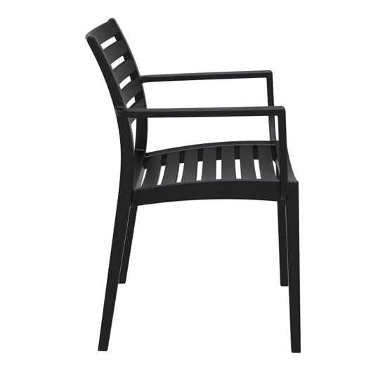 Кресло пластиковое Artemis, черный - фото 2