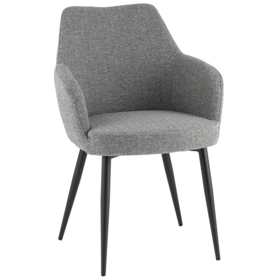 Стул обеденный Katys, серый, елочка - фото 1