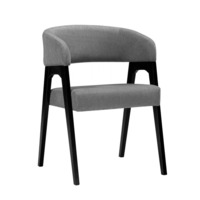 Настоящее фото товара Деревянный стул Невада 1 ткань 234 / черное дерево, произведённого компанией ChiedoCover