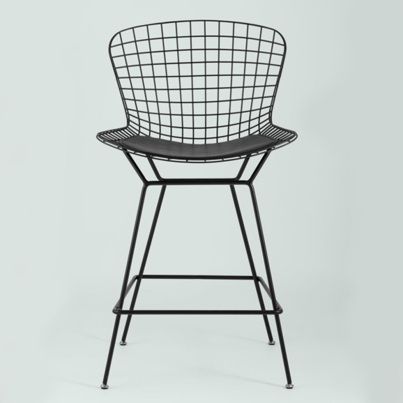 Стул Bertoia полубарный черный - фото 5