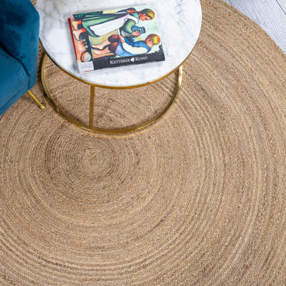 Индийский ковёр «JUTE» BEIGE(Round) - фото 2
