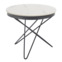 Настоящее фото товара Стол журнальный Hush, белый мрамор, черный, произведённого компанией ChiedoCover