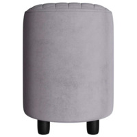 Фотография товара Пуф Тепал, велюр, светло-серый от компании ChiedoCover.