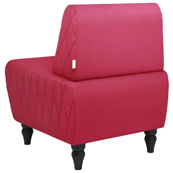 Кресло Лотик экокожа, красный - фото 3