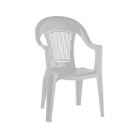 Настоящее фото товара Кресло пластиковое Фламинго, белое, произведённого компанией ChiedoCover