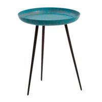 Настоящее фото товара Круглый столик Sacke синий, произведённого компанией ChiedoCover
