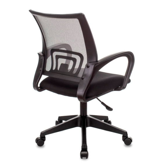Кресло офисное TopChairs ST-Basic сетка/ткань темно-серый - фото 4