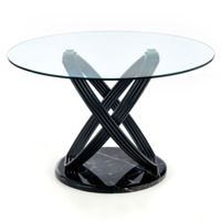 Фотография товара Стол Fable, прозрачный, ножки черные от компании ChiedoCover.