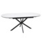 Настоящее фото товара Стол обеденный Tetrahedron, белый, черный, произведённого компанией ChiedoCover