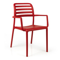 Настоящее фото товара Кресло пластиковое Costa, красный, произведённого компанией ChiedoCover
