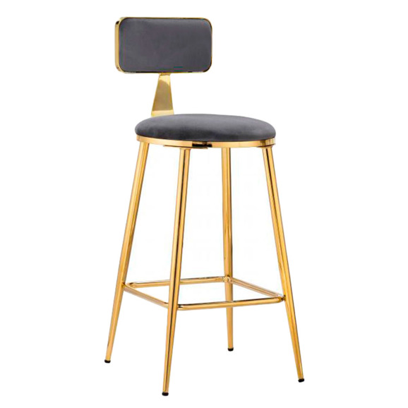 Стул Persi dark gray / gold - фото 1