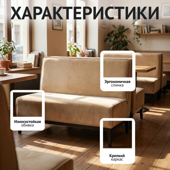 Диван Нео, велюр Велюта Люкс 02, ножки бук морилка черная - фото 2