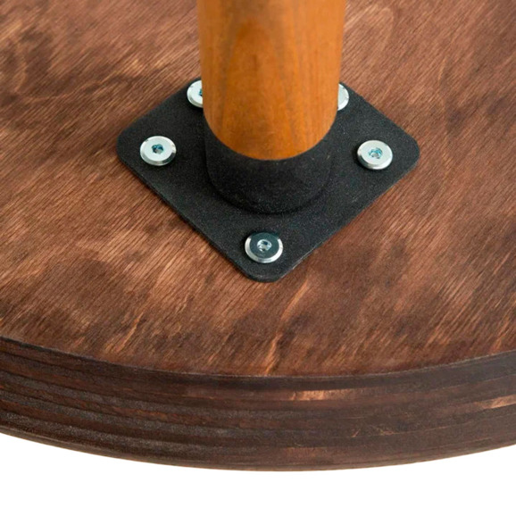 Стол коричневый, круглый Стол коричневый, круглый - фото 5