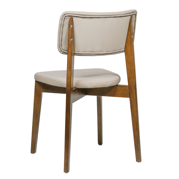 Стул Topas, экокожа Luxa almond бежевый, старинный орех - фото 8