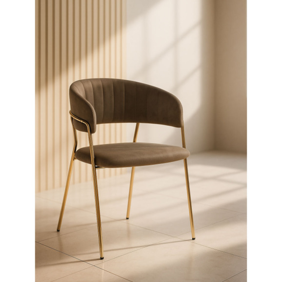Стул Kamelia cappuccino / gold - фото 7
