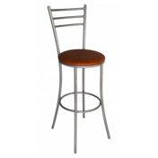 Фотография товара Стул Helmet, каркас серебро, экокожа от компании ChiedoCover.