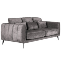 Настоящее фото товара Диван Amsterdam трёхместный, темно-серый, произведённого компанией ChiedoCover