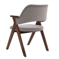 Фотография Стул Elf, рогожка серая, натуральный орех Фотография товара Стул Elf, рогожка серая, натуральный орех от компании ChiedoCover.