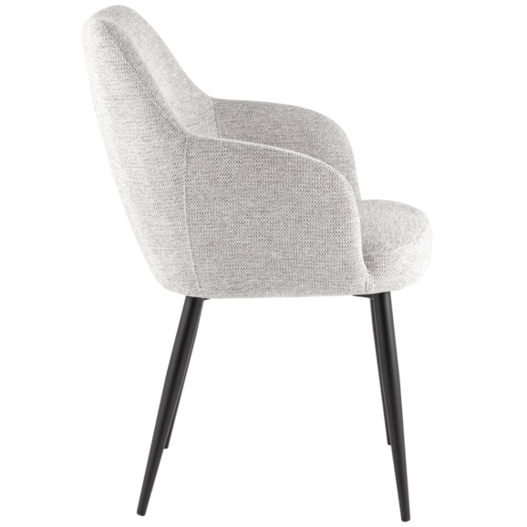 Стул обеденный Katys, светло-серый, рогожка - фото 3