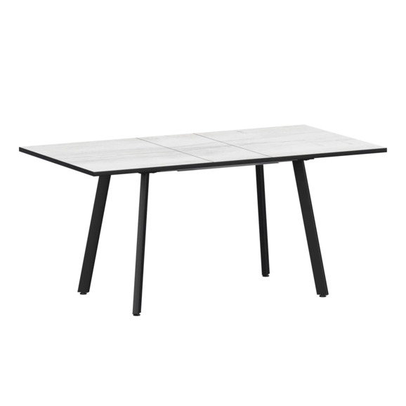 Стол раздвижной Рольф 1100+300 фрост, черный муар Стол раздвижной Рольф 1100+300 фрост, черный муар - фото 1