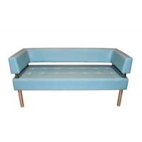 Настоящее фото товара Диван Сантур трехместный, голубой, произведённого компанией ChiedoCover