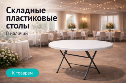 Пластиковые складные столы