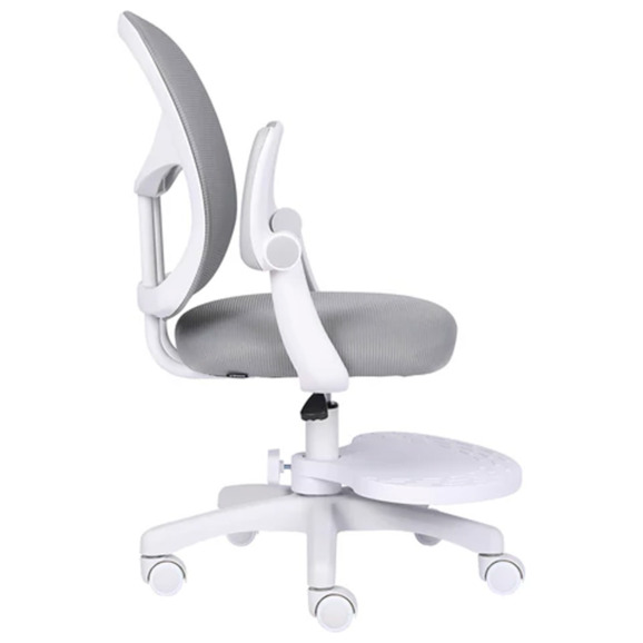 Кресло детское с подставкой для ног Скаттл, серый - фото 10