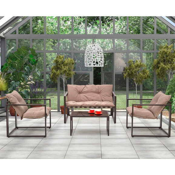 Набор садовой мебели Definite, чёрный, капучино Набор садовой мебели Definite, чёрный, капучино - фото 5