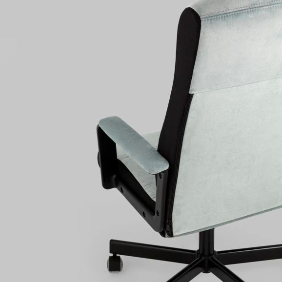 Кресло руководителя TopChairs ST-DOMINGO, серо-голубой - фото 7