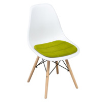 Настоящее фото товара Подушка на стул, галета, велюр зеленый, произведённого компанией ChiedoCover