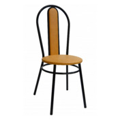 Фотография товара Стул Lorence, каркас черный, светло-оранжевый от компании ChiedoCover.