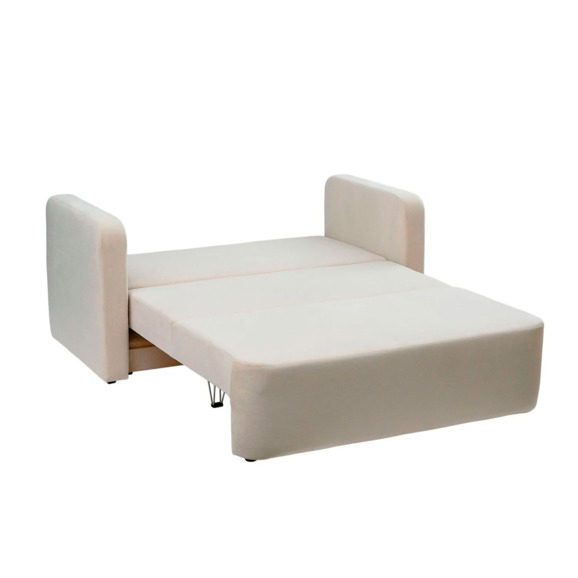 Диван Марлон 131x95x80 см, светло-бежевый велюр - фото 4