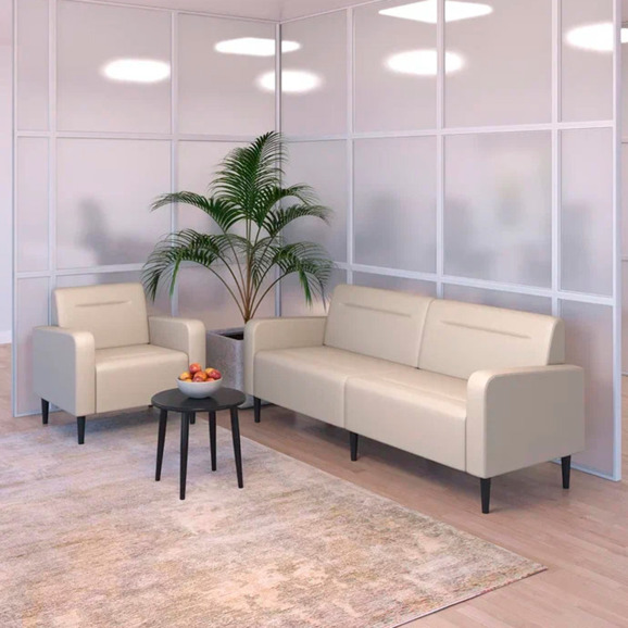 Кресло Папилла, экокожа, кремовый - фото 5