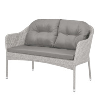 Настоящее фото товара Плетеный диван из искусственного ротанга Глассан, латте, произведённого компанией ChiedoCover