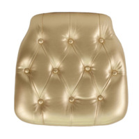 Настоящее фото товара Подушка для стула Кьявари, Винил золотая, произведённого компанией ChiedoCover