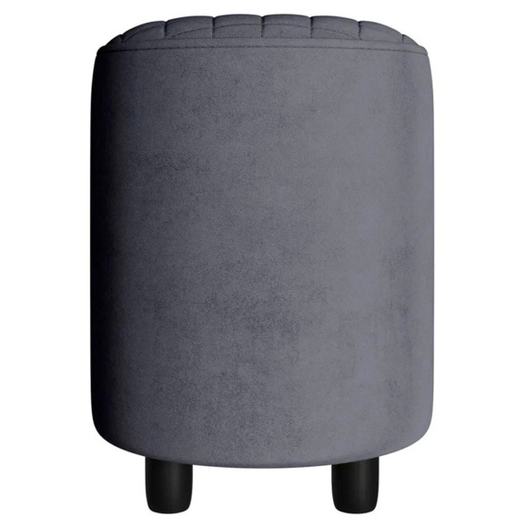 Пуф Тепал, велюр, темно-серый - фото 2