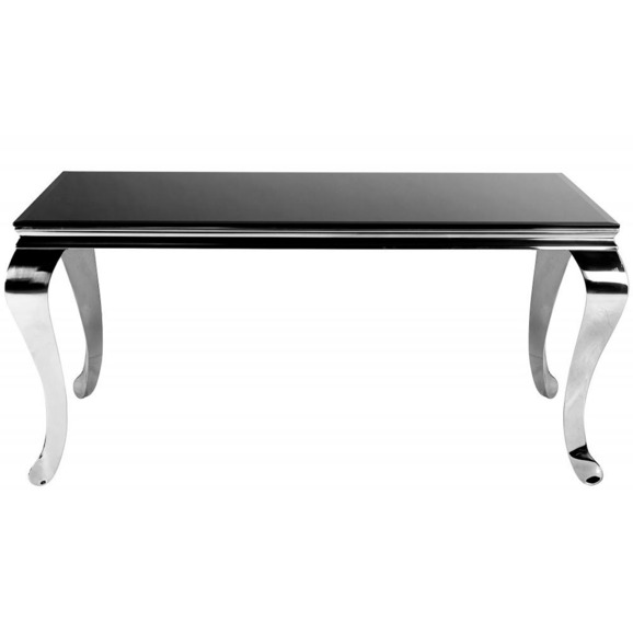 Стол стеклянный Sondal 160 см черный - фото 2