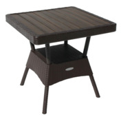 Фотография товара Стол пластиковый Streety, 76x76 см, коричневый от компании ChiedoCover.