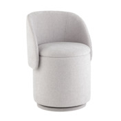 Фотография товара Пуф-трансформер Таунсвилл вращающийся с ящиком, светло-серый от компании ChiedoCover.