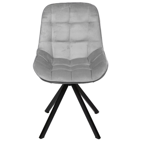 Стул Мускус, пирамида,велюр, серый, черный - фото 2