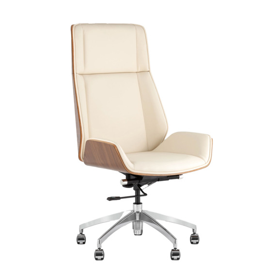 Кресло руководителя TopChairs Crown SN бежевый - фото 1