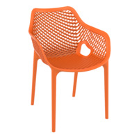 Настоящее фото товара Кресло пластиковое Air XL, оранжевое, произведённого компанией ChiedoCover
