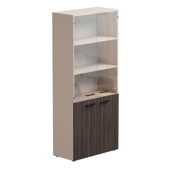 Шкаф комбинированный со стеклом, 800х383х1835 - фото 7