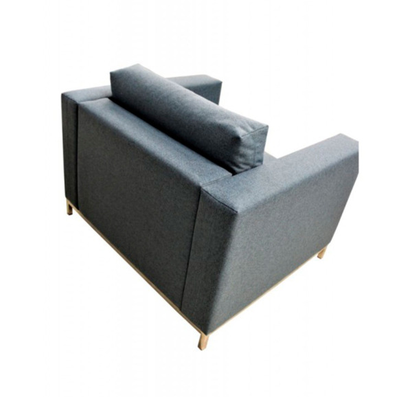 Кресло Марлоу, рогожка нептун 19, серое - фото 2