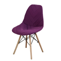 Настоящее фото товара Чехол Е03 на стул Eames, фиолетовый, произведённого компанией ChiedoCover